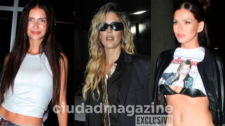 Zaira Nara, María del Cerro y la China Suárez en un desfile (Fotos: Movilpress).