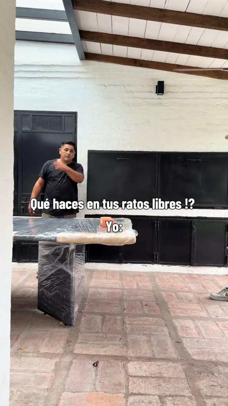 Zaira Nara mostró la galería de su casa y sorprendió con los cambios (captura de Tik Tok)