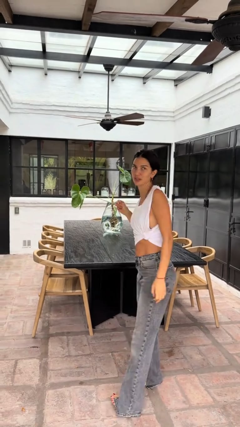 Zaira Nara mostró la galería de su casa y sorprendió con los cambios (captura de Tik Tok de Zaira Nara)