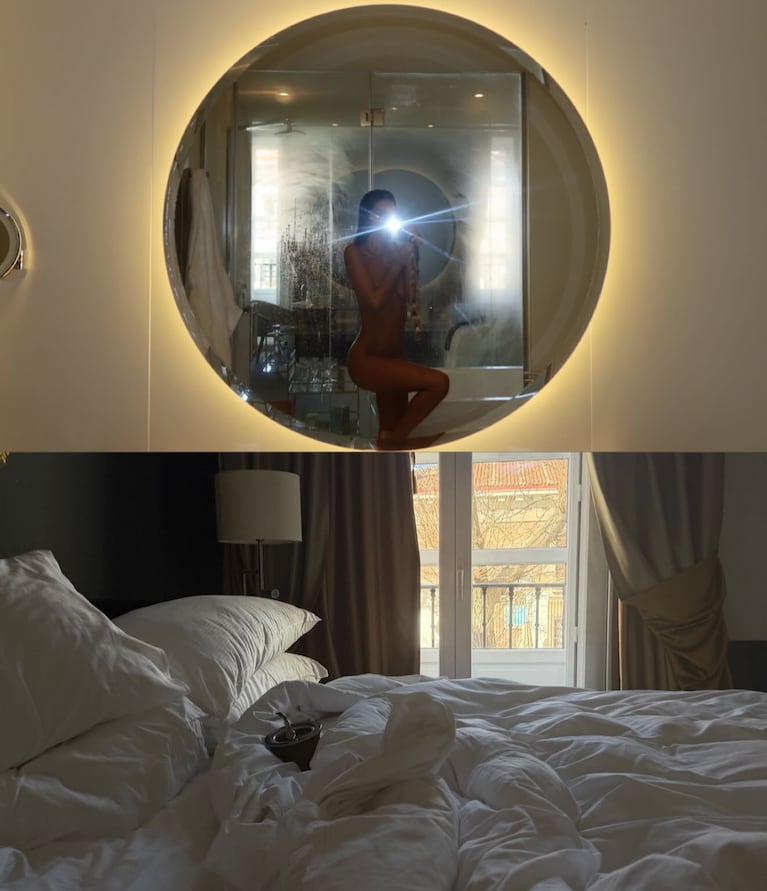 Zaira Nara posó sin ropa y la selfie generó revuelo en redes