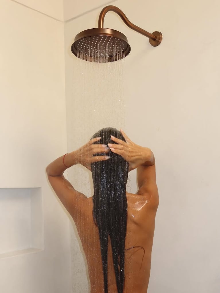 Zaira Nara renovó la grifería de su casa (Fotos de Instagram)