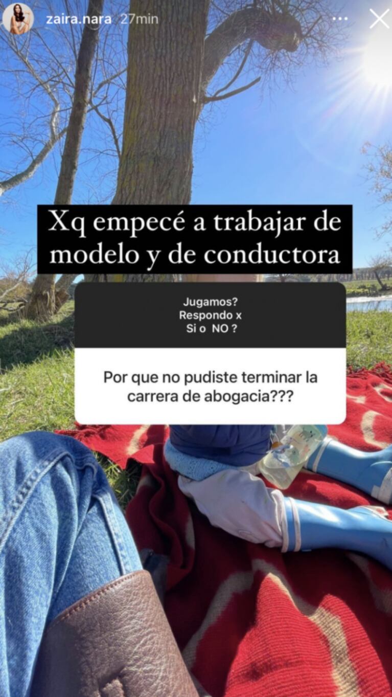 Zaira Nara reveló cuál es su cuenta pendiente: "No pude terminar la carrera de abogacía"