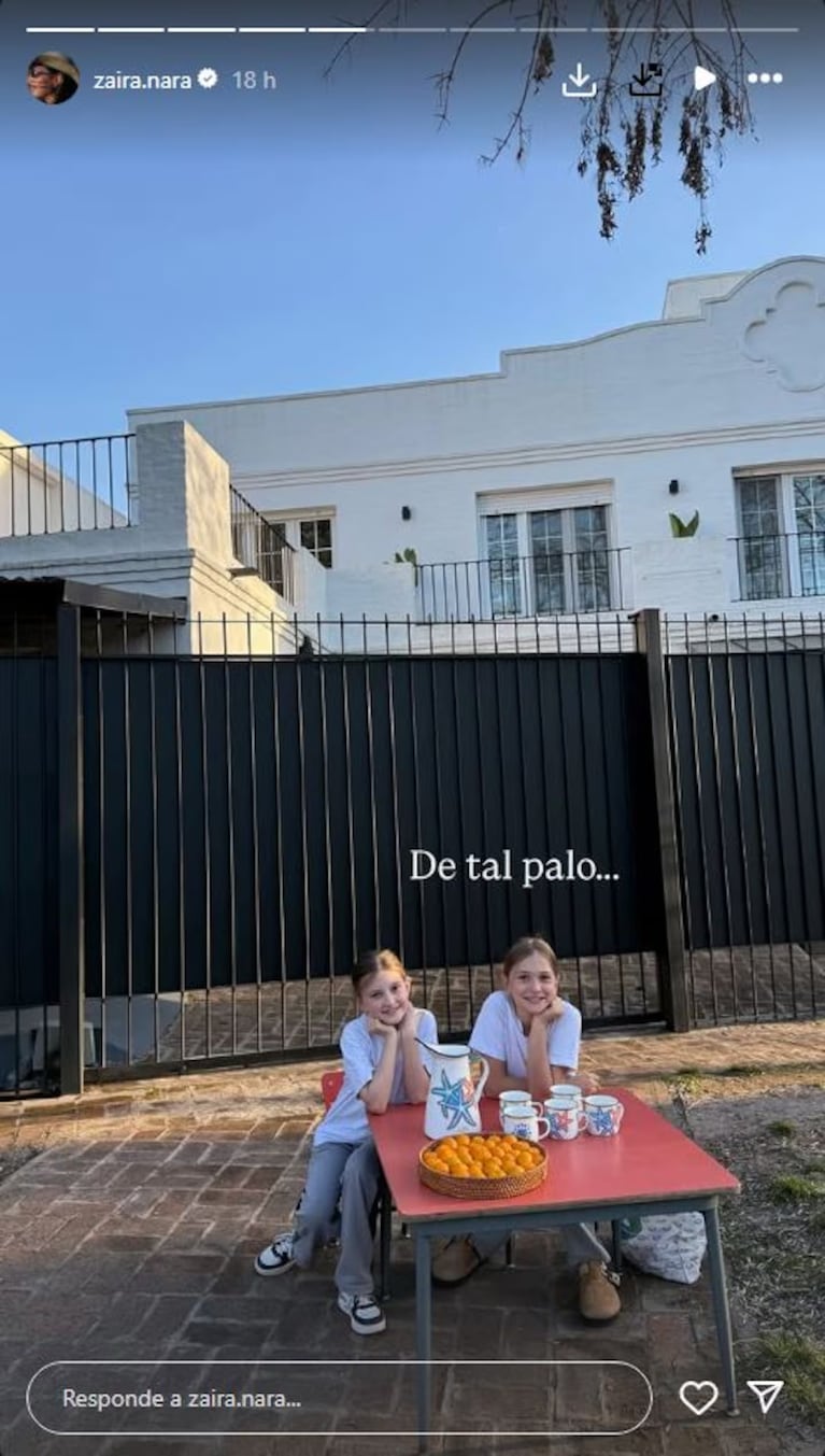 Zaira Nara reveló la nueva iniciativa de su hija, fruto de su relación con Jakob von Plessen. Crédito: Instagram