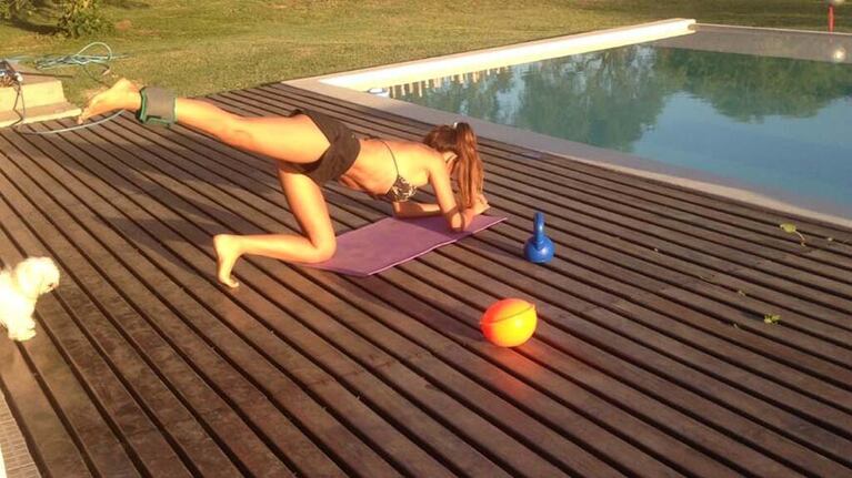 Zaira Nara se ejercita para ser La chica del Verano 2014. (Foto: @zairana)