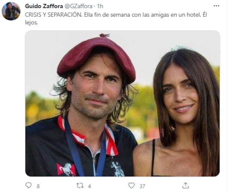 Zaira Nara se habría separado de Jakob Von Plessen tras el Wanda Gate: "Crisis y separación"