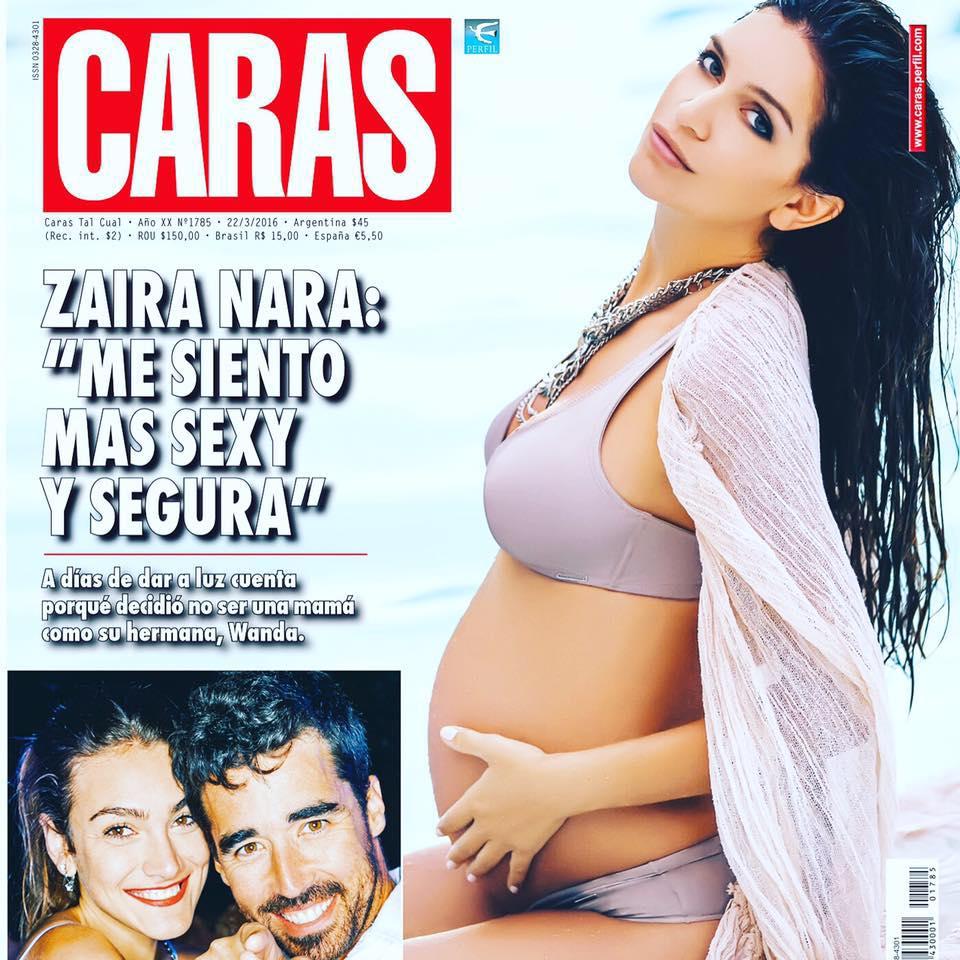 Zaira Nara, súper diosa a días de dar a luz a su primera hija con Jakob von Plessen. Foto: revista Caras