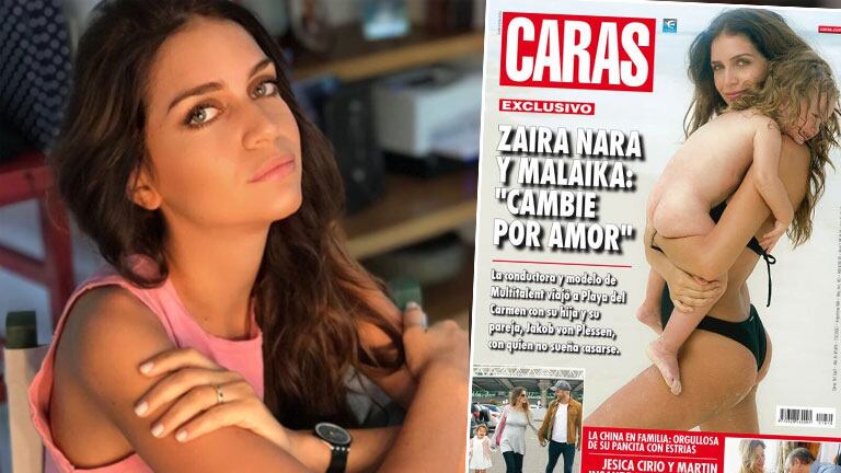 Zaira Nara, tras las duras críticas por posar con su hija desnuda en la tapa de Caras: Esta foto retrata el momento...