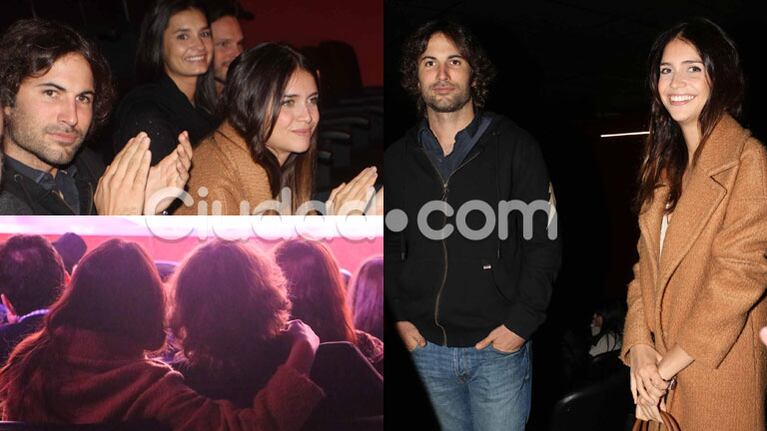 Zaira Nara y Jakob Von Plessen, enamorados en el teatro (Fotos: Movilpress). 