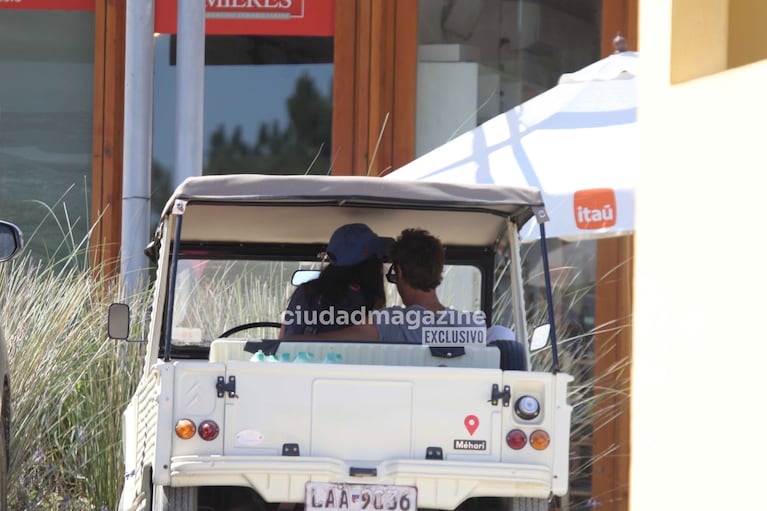 Zaira Nara y Robert Strom en Punta del Este (Foto: RS Fotos).