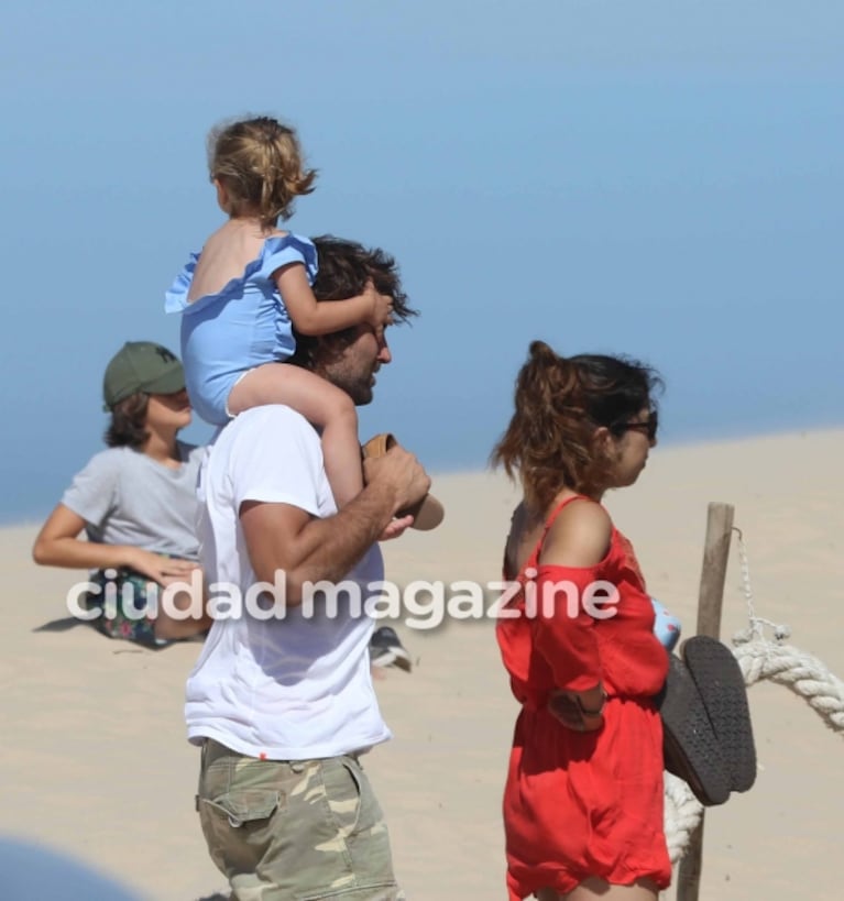 Zaira Nara y sus vacaciones familiares en Punta junto a Jakob y la pequeña Malaika 