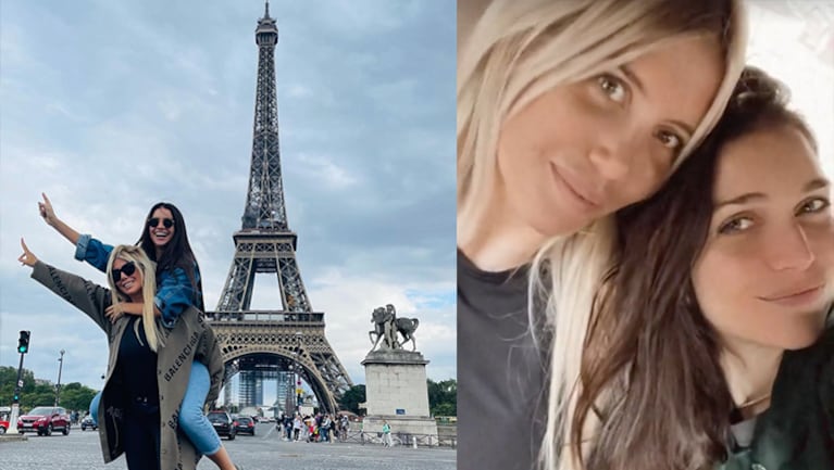 Zaira y Wanda Nara se reencontraron en París.