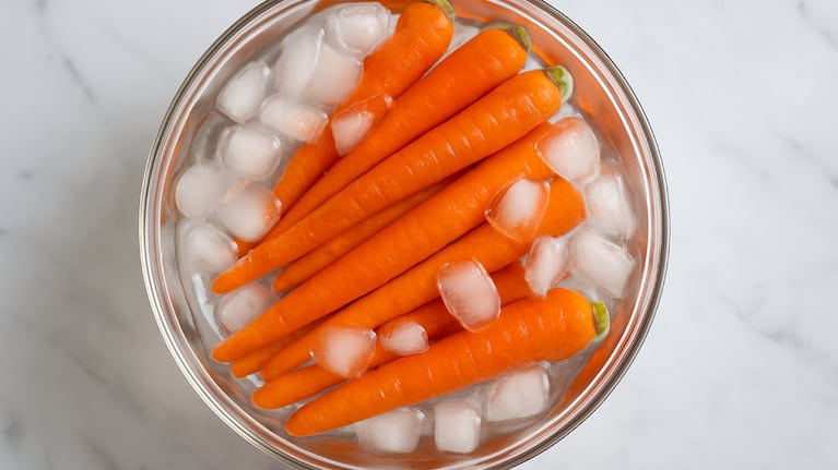 Zanahoria con hielo
