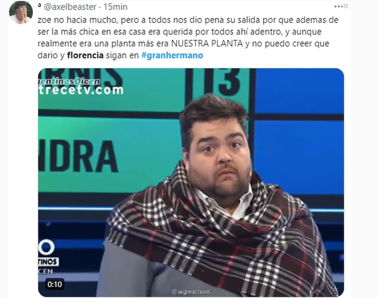 Zoe Bogach quedó eliminada de Gran Hermano y estallaron los memes