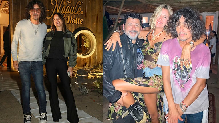 Zorrito Von Quintiero en Punta del Este: mimos con su novia y show con el guitarrista de Mick Jagger