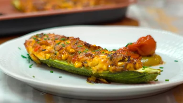 Zucchinis rellenos: una receta fácil para tener a mano en la mesada