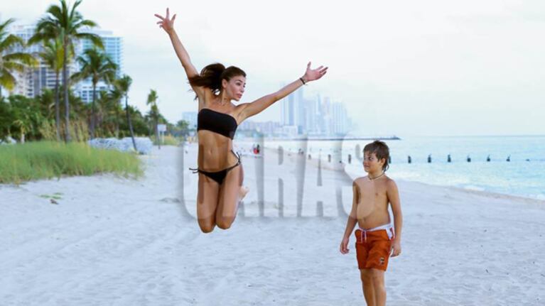 Zulemita Menem y Luca. (Foto: Caras)