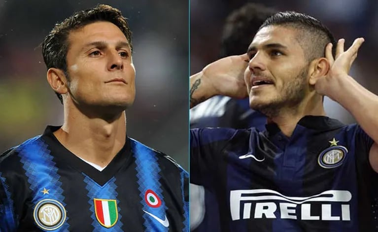 Javier Zanetti lo encaró a Mauro Icardi por el affaire con Wanda Nara (Fotos: Web)