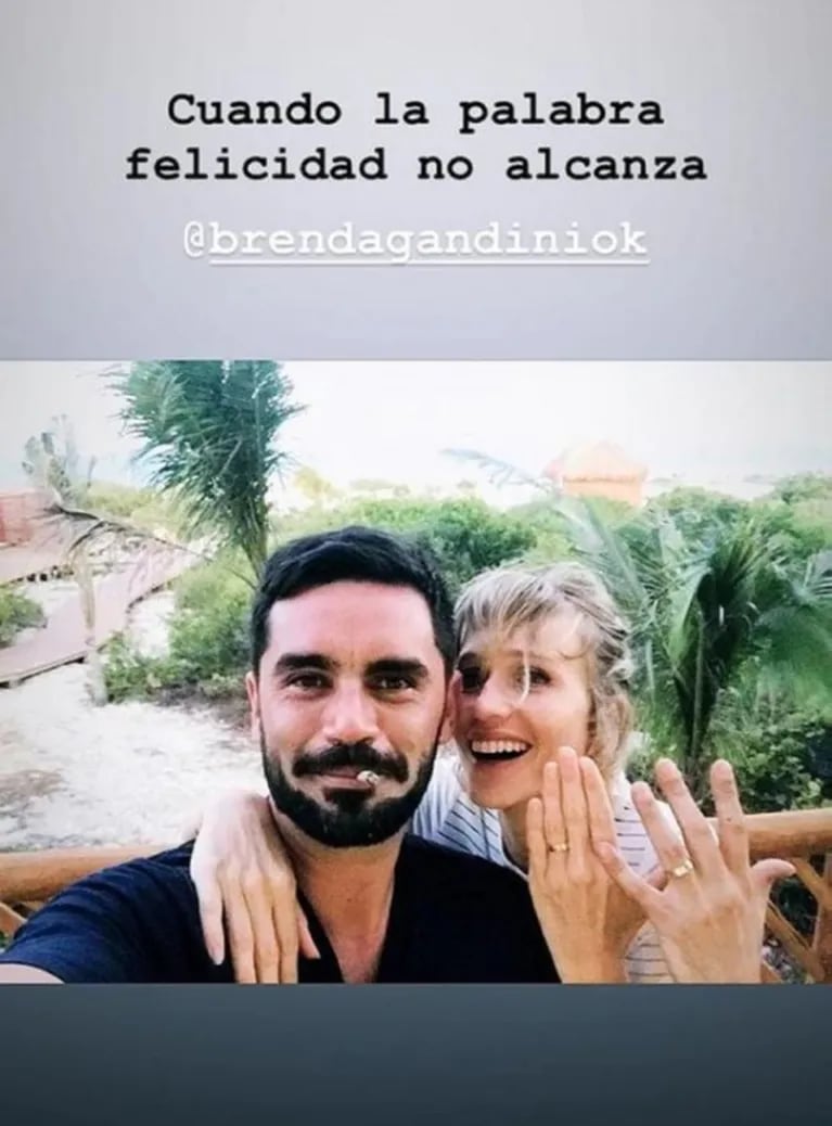Gonzalo Heredia y Brenda Gandini se casaron en secreto en México: "Cuando la palabra felicidad no alcanza"