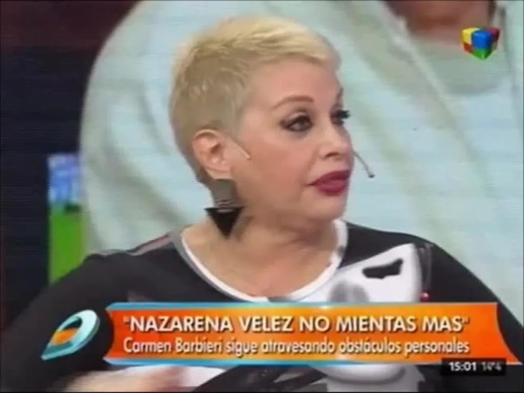 La fuerte acusación de Carmen Barbieri a Nazarena Vélez: "Ahorcó al perro de Agostini y lo tiró en la Panamericana"