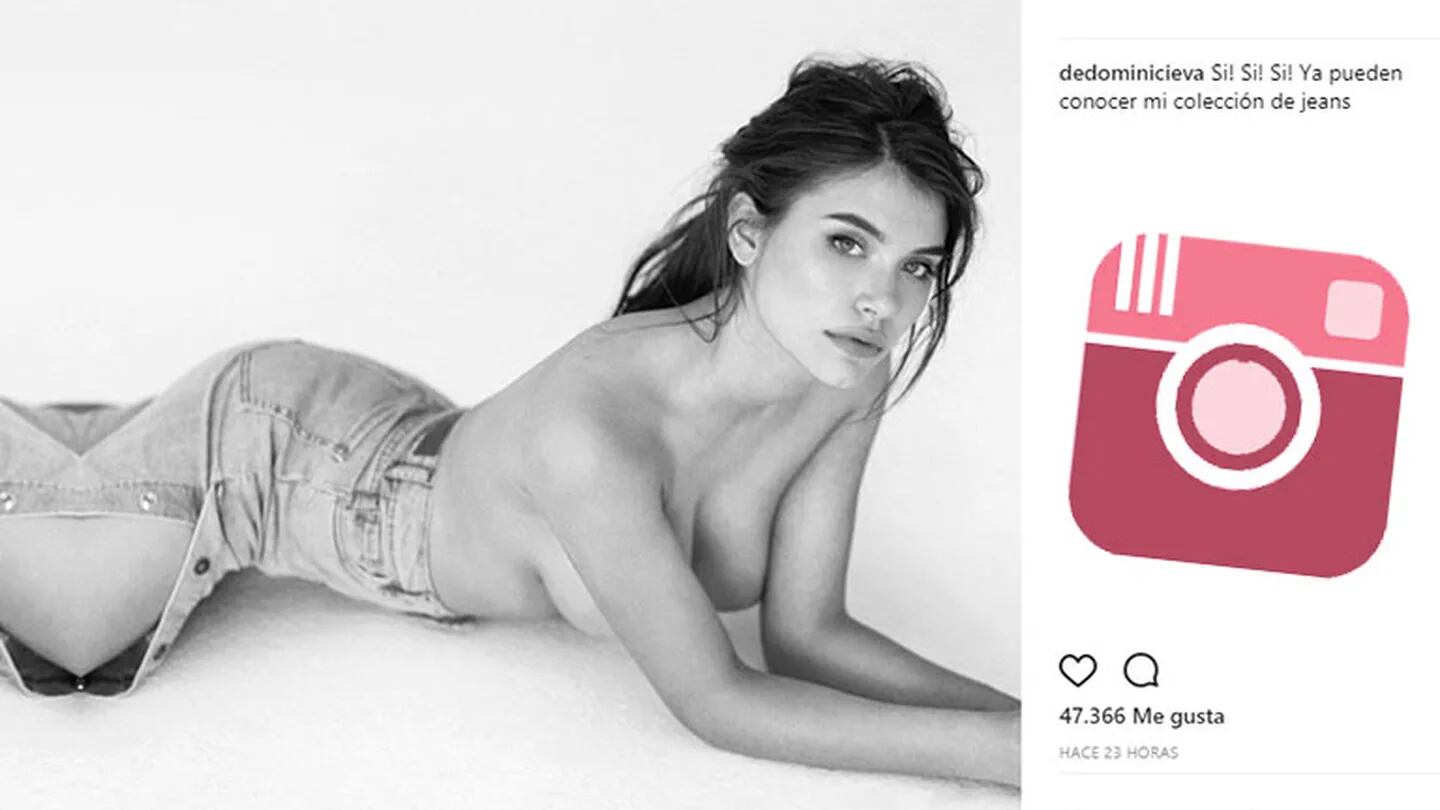 El sensual topless de Eva de Dominici para una campaña