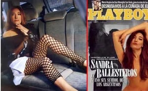 Sandra Ballesteros, en los años 90. Actriz sensual y tapa de Playboy. (Fotos: archivo Web)