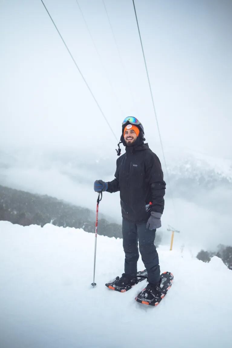 Nico Occhiato esquió en Cerro Bayo con Flor Jazmín Peña y Juan Marconi: las fotos en la nieve