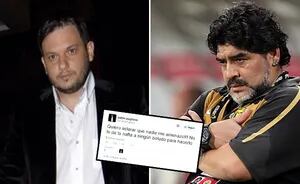 Pablo Pugliese y un tweet sin filtro para Diego Maradona. (Foto: Web)