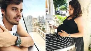 La declaración de amor de Benjamín Rojas a su mujer, embarazada de 8 meses (Fotos: Instagram)
