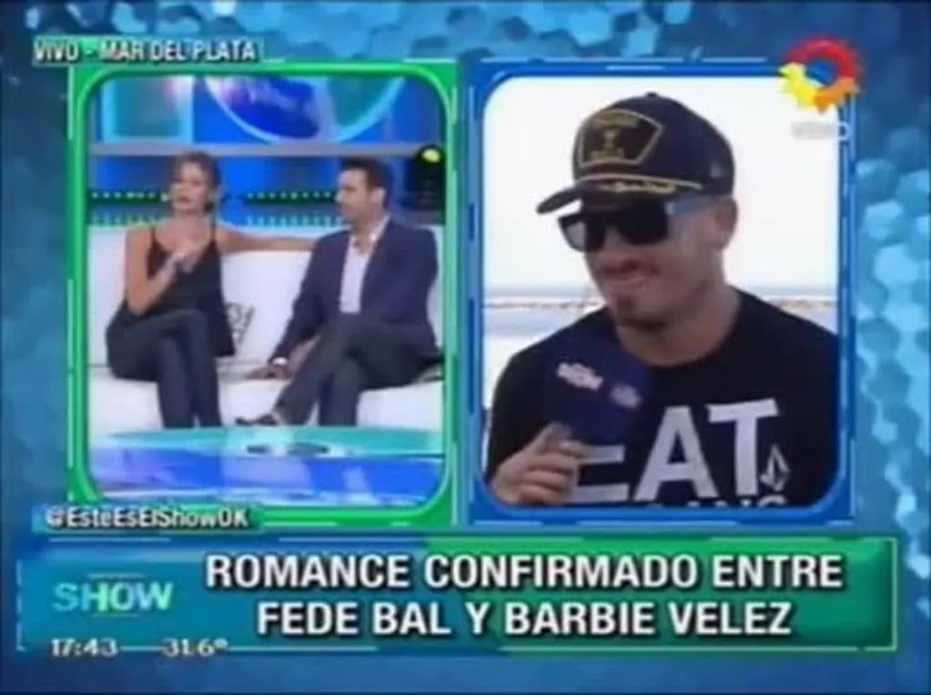 Este es el show: Fede Bal relató qué pasó la noche que le preguntó a Barbie Vélez "¿querés ser mi novia?"