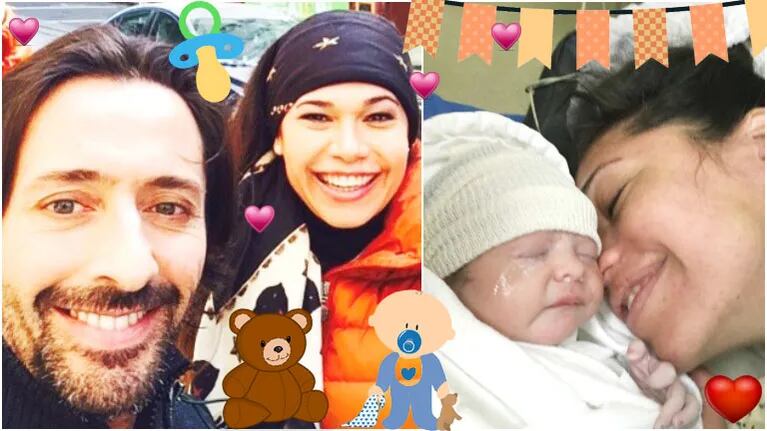 Nació Lupe, la primera hija de Mariana de Melo y José Fortunato (Fotos: Instagram y Twitter)