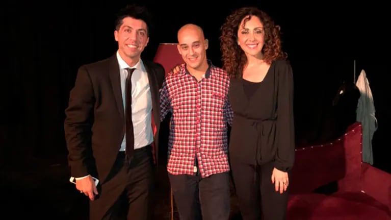 Emiliano Rella, Albertito Olmedo y Sabrina Olmedo. (Foto: Prensa)