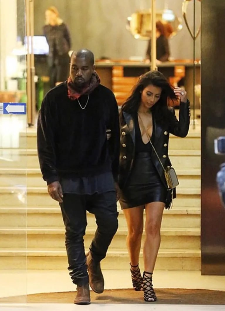 Kim Kardashian y su novio, el rapero Kanye West. (Foto: Web)
