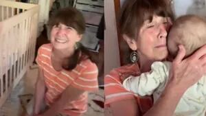 Esta abuela conoce por fin a su nieta después de cinco meses