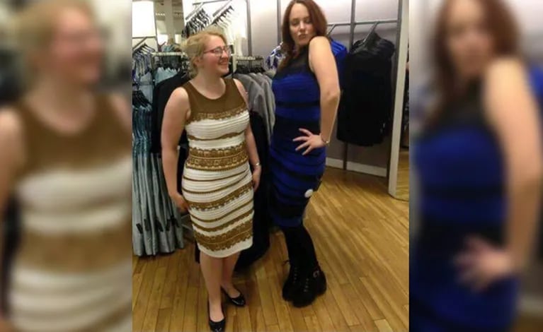 El vestido, ¿era blanco y dorado y azul y negro? (Fuente: Twitter)