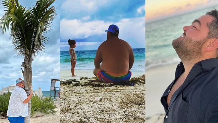 Darío Barassi compartió el divertido álbum de fotos de sus vacaciones con su familia en México.