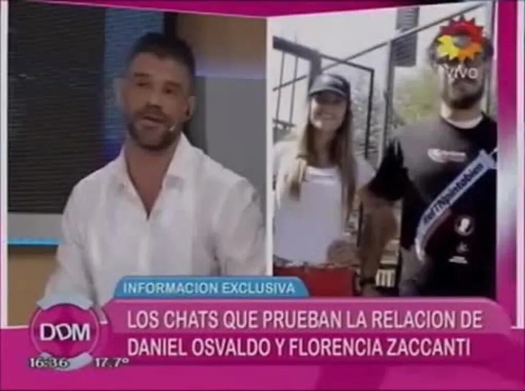 Difunden supuesto chat de WhatsApp entre Daniel Osvaldo y Florencia Zaccanti en El Diario de Mariana