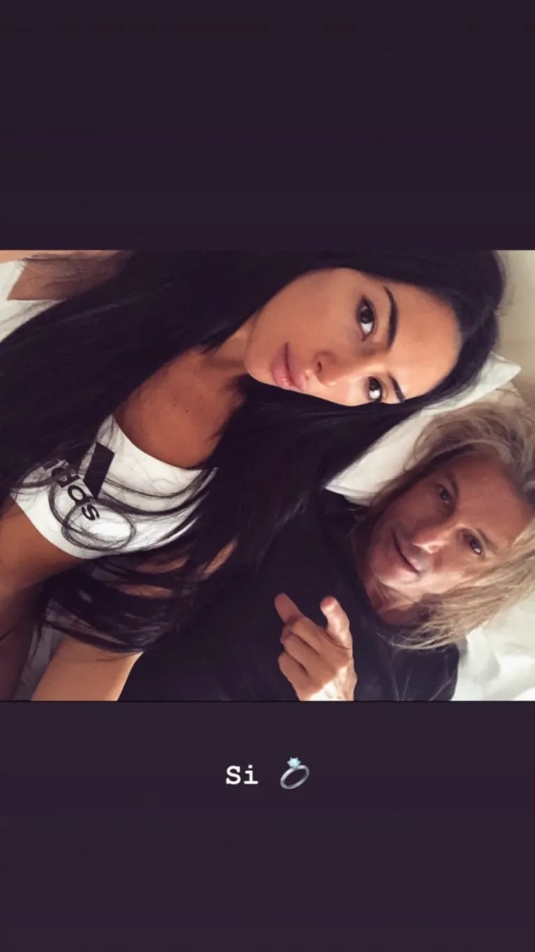 Claudio Caniggia y un particular posteo en Instagram con su novia, Sofía Bonelli, ¿anunciando su compromiso?
