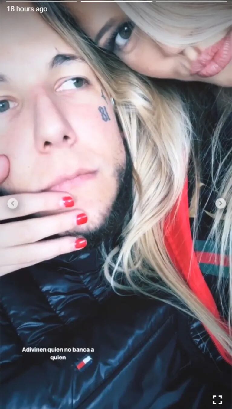 Alexander Caniggia presentó a su novia, Macarena Herrera, en Instagram: "Mi pajarita"