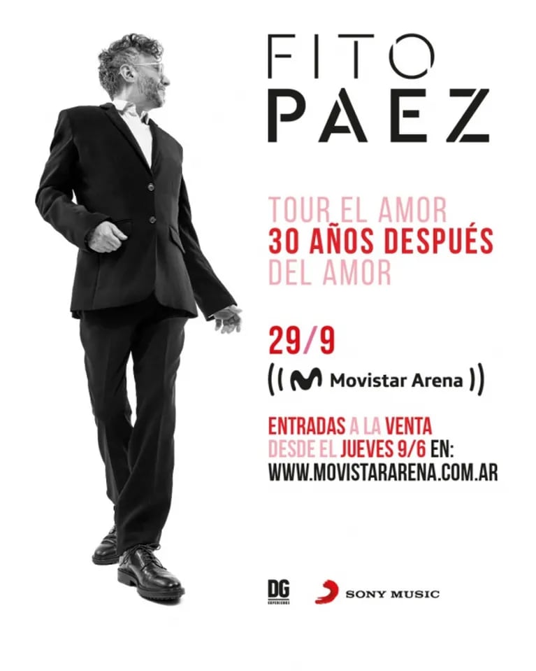 Fito Páez anunció una gira por los 30 años de El amor después del amor: cómo comprar entradas