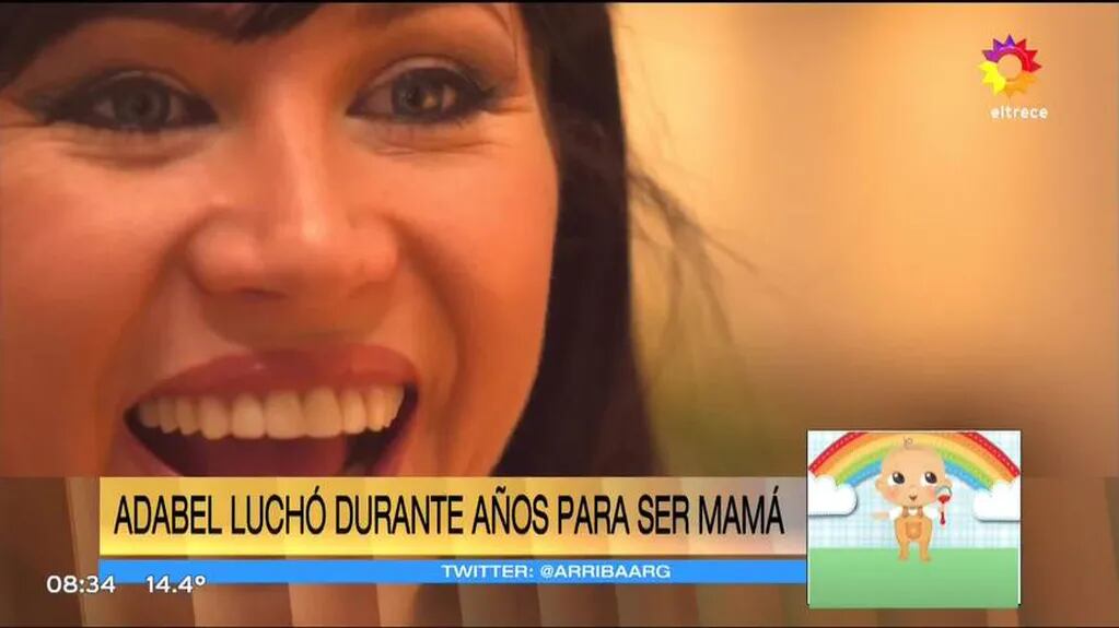 La reacción de Adabel Guerrero al enterarse que estaba embarazada