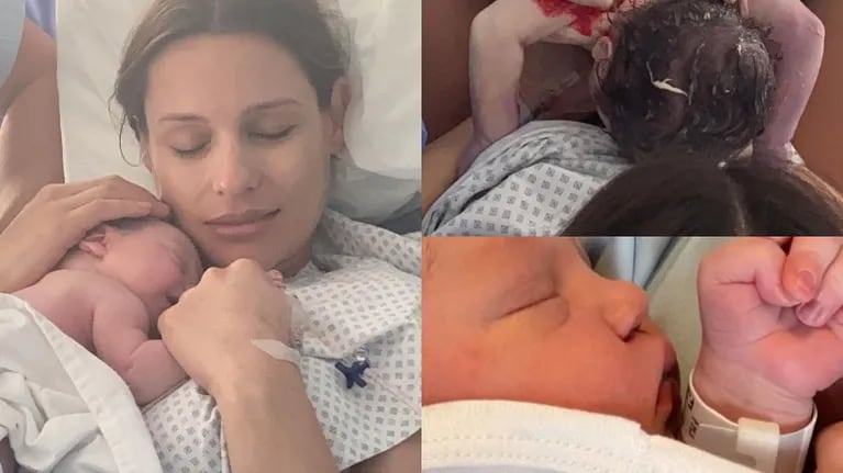 Pampita compartió imágenes de su parto respetado de su hija Ana: Gracias al Cielo por este regalo