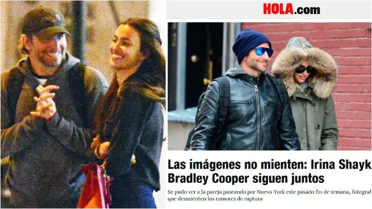 Irina Shayk y Bradley Cooper pasean juntos en Nueva York, tras los rumores de separación. Foto: Web/ Captura