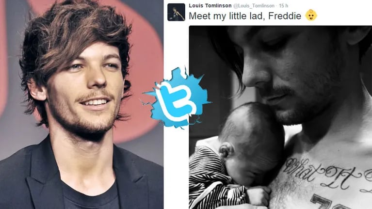 Louis Tomlinson, de One Direction, presentó a su bebe en Twitter. (Foto: Twitter)