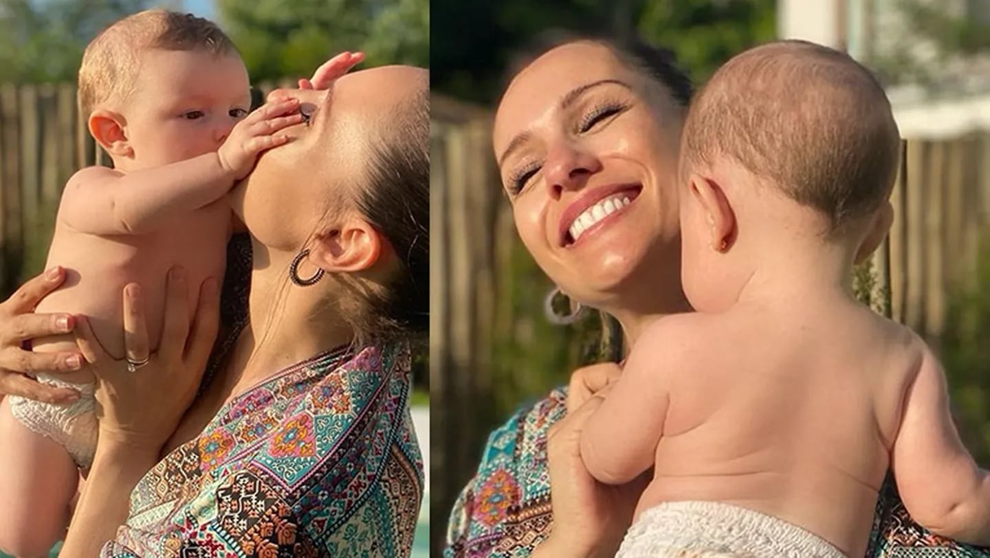 Las fotos más lindas de Pampita con su hija Ana García Moritán jugando al aire libre.