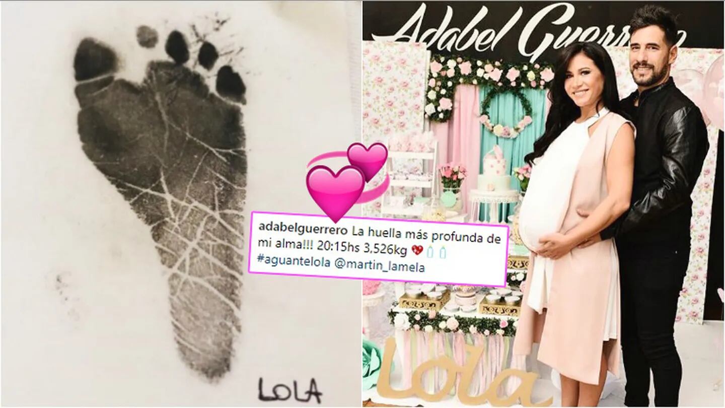 Adabel Guerrero anunció la llegada de su primera hija con una tierna foto (Fotos: Instagram)