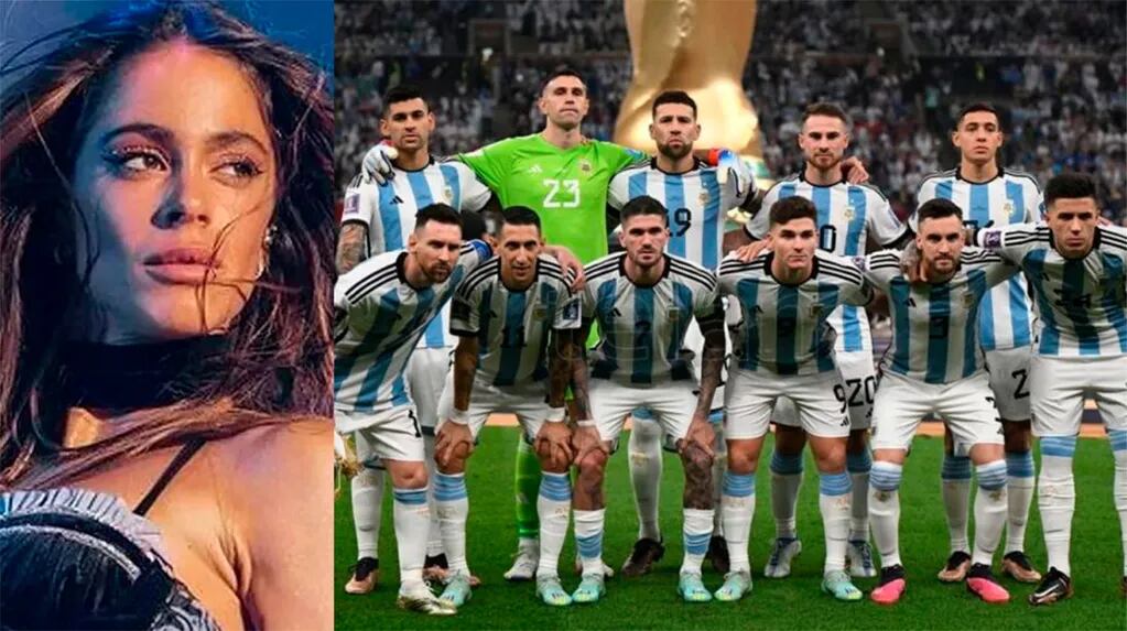 Tini Stoessel and the Argentine National Team. 