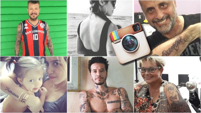 Los famosos, locos por los tattoos: sus fotos en Instagram. Foto: Instagram