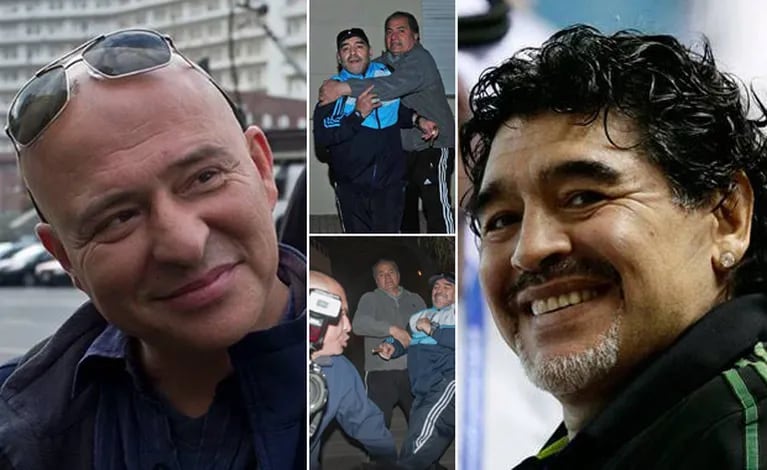 Quique García Medina reveló detalles de la charla que tuvo con Maradona (Fotos: Facebook, revista Gente y Caras, y Web).