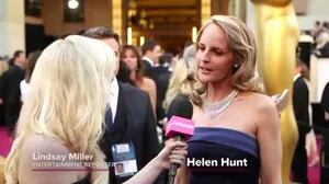 Helen Hunt desfiló en la alfombra roja de los Oscar con un vestido... ¡de 80 dólares!