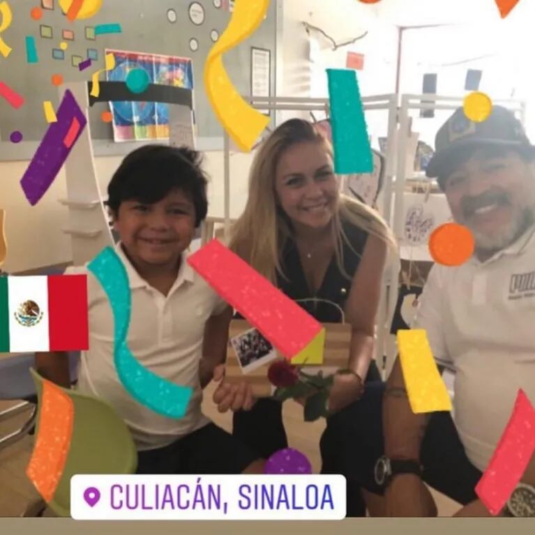 Verónica Ojeda y su llamativo posteo por el Día de la Madre con Maradona y Dieguito Fernando